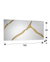 SURCOS II-ESPEJO PAN ORO 80X180